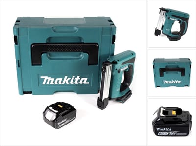 Makita DST 221 G1J 18 V Li-ion accu tacker in Makpac + 1x BL1860 B 6.0 Ah Li-ion accu - zonder lader