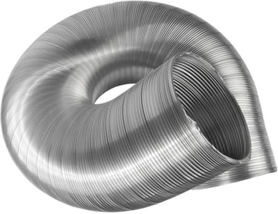 Flexibele ventilatiebuis van aluminium 125 mm - 3 meter