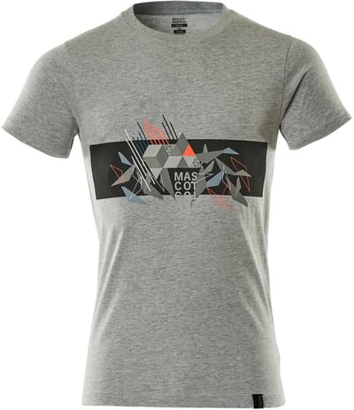 Mascot Accelerate Safe T-shirt 19182-965 - grijs gemeleerd/hi-vis rood - 2XL
