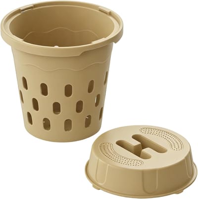 Ondergrondse Compostbak - Wormenbak Tuin - Voedzame Compost Maken - Geïntegreerd Ontwerp - 24x24x27.4 cm - Groen
