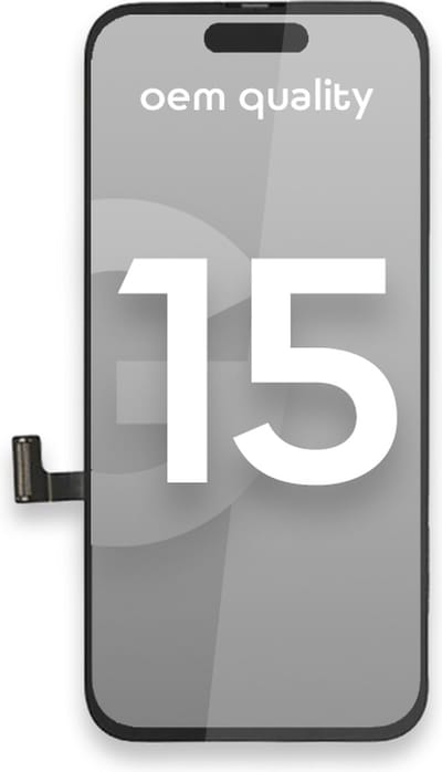 Geschikt Voor Apple iPhone 15 Display + Touchscreen - OEM Kwaliteit - Zwart - Vervang Scherm - Scherm - Beelscherm - touchscreen