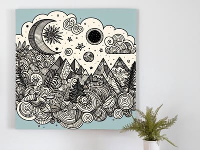 Kunstprint | Wanddecoratie | Dibond | 20 × 20 cm