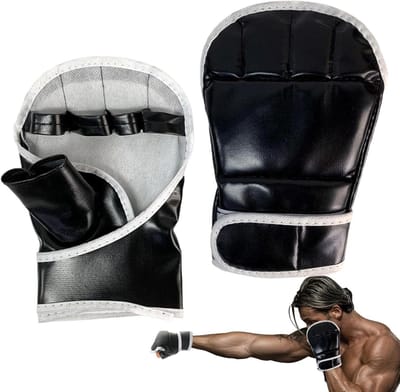 Sparring Handschoenen - Bokshandschoenen Kickbokshandschoenen - Vechtsport Training - Open Handpalm Ontwerp - 20.5 x 14 cm - Uniek