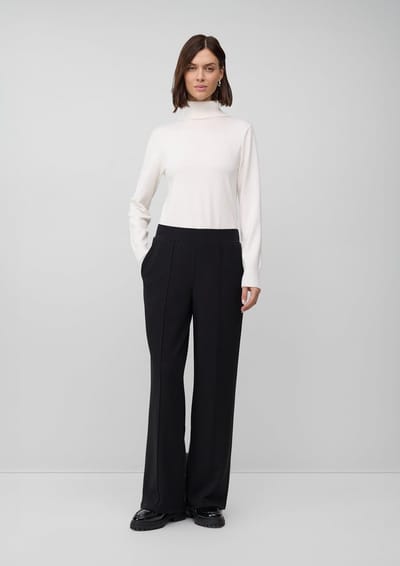 s.Oliver BLACK LABEL - Dames broek - Maat 36 - Vrouwen - ZWART - polyester