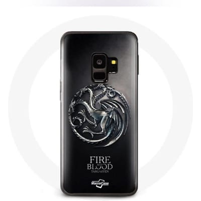 Coque - Game Of Thrones - Samsung Galaxy S9 - Targaryen de feu et de sang - Rigide - Noir