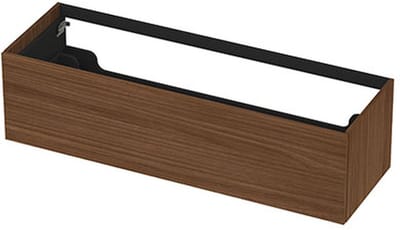 INK - Onderkast 1 Lade Push 2 Open Decor - 1400x450x376 Mm - Warm Walnoot