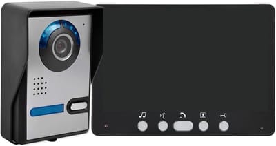 Video Deurintercom - Buiten Camera - Toegang Beveiligen - Nachtzicht Functie - 7 Inch Scherm - Zwart
