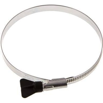 110 - 130 mm Slangklem van Rvs 304 met een 12 mm band Met Vleugelmoer - Norma