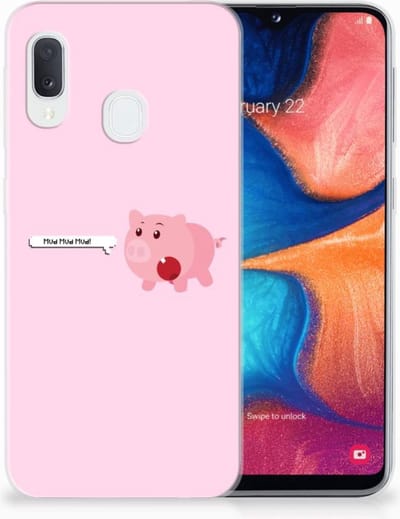 Samsung Galaxy A20e Telefoonhoesje met Naam Pig Mud