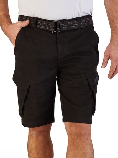 DENIMFY Heren Short DFPhil regular/straight Zwart M Volwassenen Cargo shorts / korte broek