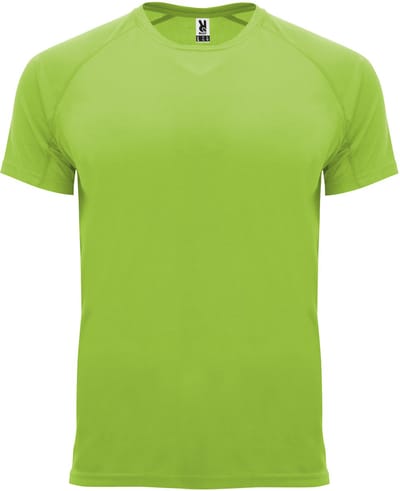 Limoengroen 2 Pack Kinder unisex sportshirt korte mouwen Bahrain merk Roly 4 jaar 98-104
