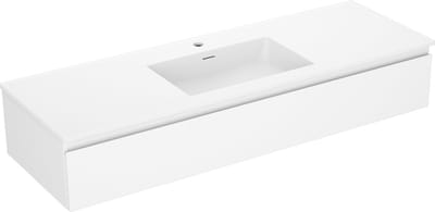 Mexen Orio badkamerkast 140 cm met wastafel Otis, 1 lade, wit mat - 91A10-14023-1-BF01-W18M01