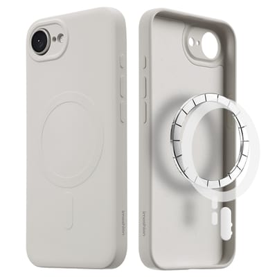 imoshion Hoesje - Geschikt voor Apple iPhone 17e / 16e - Color Backcover geschikt voor MagSafe - Beige