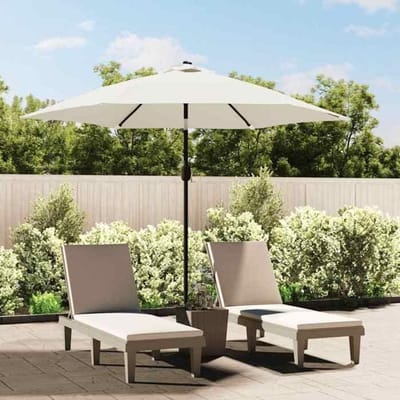 Maison Exclusive - Tissu de remplacement pour parasol d'extérieur Blanc 300 cm wit