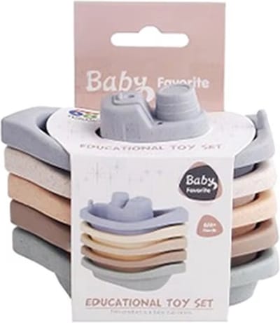 KimDo - Boot Badspeelgoed - 5 speelgoed boten - Educatief - Montessori - Baby - Bad - Badspeeltjes