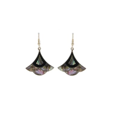 Behave - Oorbellen - Oorhangers - Blauw Paars - Boho Chic Look - 8 cm