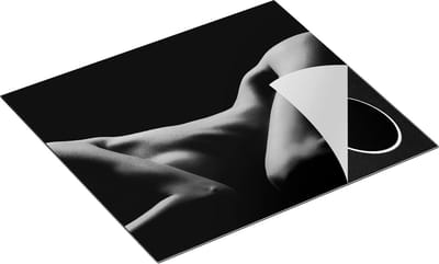 Chefcare Inductie Beschermer Naakte Vrouwen Lichaam - Erotiek - Zwart Wit - 60x50 cm - Afdekplaat Inductie - Kookplaat Beschermer - Inductie Mat