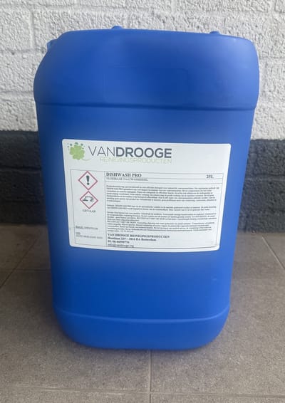 Diswash Pro Professioneel Vloeibaar Vaatwasmiddel - 25 Liter - Chloorvrij & Biologisch Afbreekbaar - Universele Horeca Grootverpakking