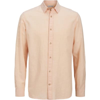 Jack & Jones Overhemd Jjesummer Shirt Ls Sn 12269315 Peach Parfait Mannen Maat - XXL
