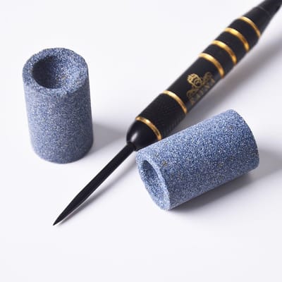 JHUBERS- Dart Slijper Elektronisch - 2 Stuks - Ronde Dart Tip Slijpen - Metalen Dart Tips - Slijtvast - Compact en Draagbaar