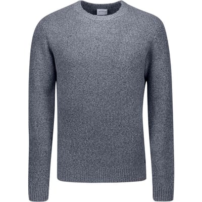 No Excess Pullover Crewneck Soft Woolblend Washed Blue Größe: S | Pullover Outlet | Herren | Blau