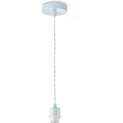 Home Sweet Home - Moderne verlichtingspendel Armis voor lampenkap - Blauw - 10/10/89cm - hanglamp gemaakt van Metaal - geschikt voor E27 LED