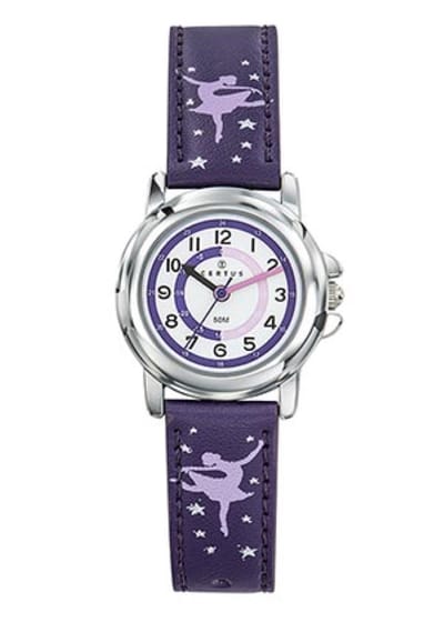 Certus-Kinderhorloge-Paars lederen band-Danseres band.