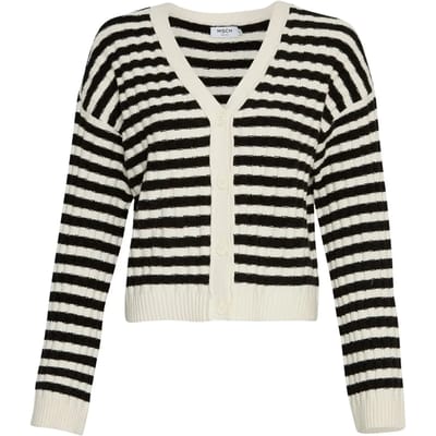 MSCH Copenhagen Mschkitna Cardigan Stp Truien & vesten Dames - Sweater - Hoodie - Vest- Zwart - Maat M/L