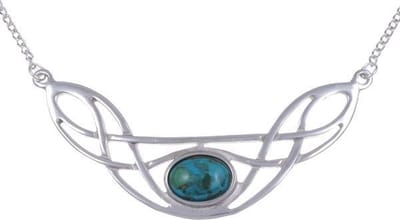 Keltische Boog hanger | sieraden met stenen