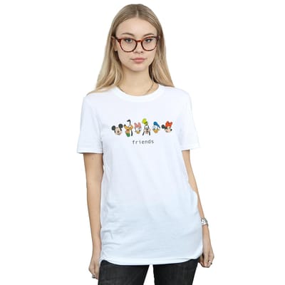 Disney Dames/Dames Mickey Mouse And Friends Katoenen Vriendje T-shirt (Wit)