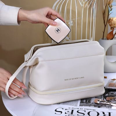 CenZ® Toilettas, Make Up Tasje, Make Up Koffer, Beautycase, Make Up Organizer, Make Up Tas, Reis Toilettas, Reistas, Toilettas Dames, Make Up Organizer, Make Up Etui, Beautycase Koffer, Cosmetica Tas, Verjaardag, Moederdag, Valentijnsdag, CREME