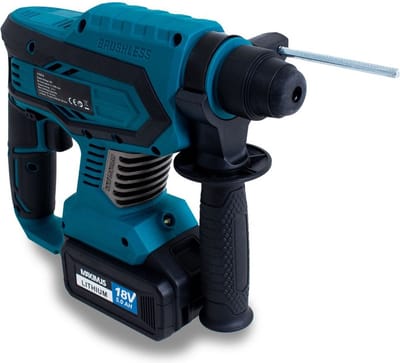 Maximus 18V Accu Boorhamer - Zonder Accu's en Lader - Boren in Steen en Beton - LED Licht - SDS Quick Boorkop - Zonder Koffer