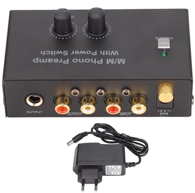 Universele Phono Voorversterker voor Platenspelers - Geluidsarm en Plug & Play