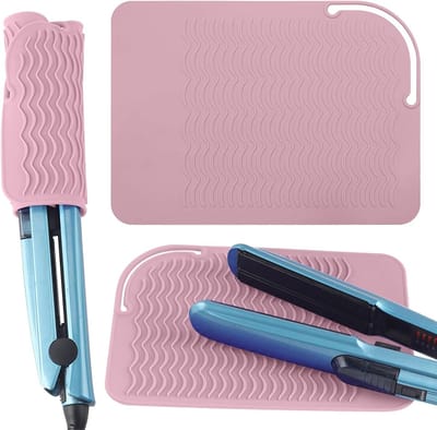 Hittebestendige Mat - Reismat Hoes - Styling Beschermen - Siliconen Materiaal - 23 x 17 cm - Roze