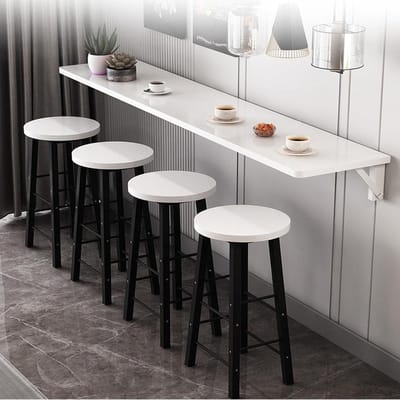 Klaptafel aan muur - Opvouwbaar bureau - Ruimtebesparend werken - Inklapbaar ontwerp - Lang en smal - Niet gespecificeerd