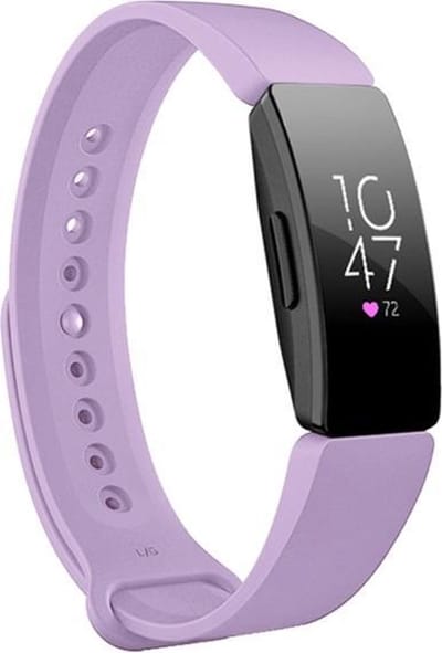 By Qubix - Compatible Fitbit bandje - Geschikt voor fitbit Inspire 1 / HR / Ace 2 siliconen bandje - Maat: Large - Lila