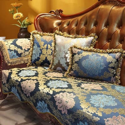 Luxe Jacquard Bankhoes Klassiek Antislip Beschermhoes Huisdecoratie Woonkamer Bankkussen Kussensloop Armleuningen Bankhoes 1pc 70x70 cm