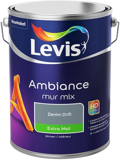 Levis - Ambiance Mur Extra Mat Mix - Denim Drift - Mengverf - 5 L