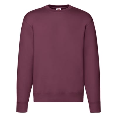 Fruit of the Loom Heren Premium Ingelegd Sweatshirt (Bourgondië)
