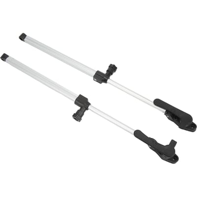 Lot de 2 tiges de support de fenêtre télescopiques en alliage d'aluminium, 310 à 435 mm, pour camping-car, caravane