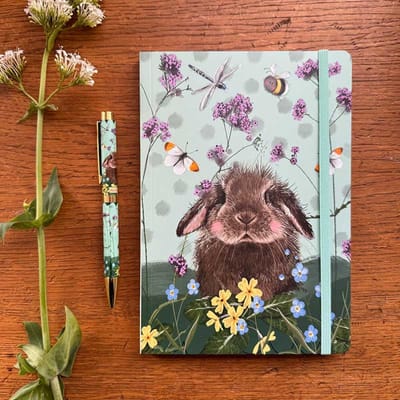 Alex Clark Large Chunky Notebook Bramble~ A5 Softcover Notitieboek Konijn