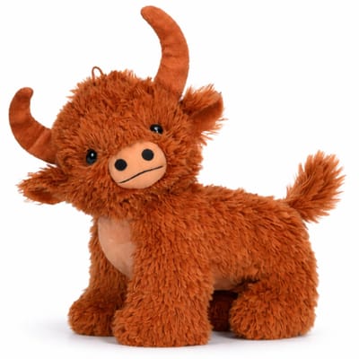 Schotse Hooglander Pluche Knuffel Koe (Bruin) 25 cm