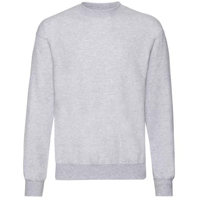 Fruit of the Loom Heren Classic Heather Drop Shoulder Sweatshirt (Heide Grijs)