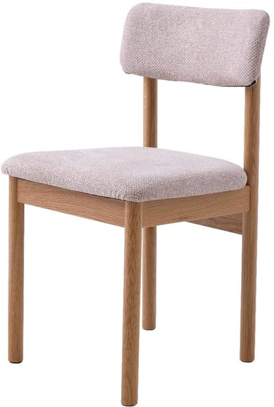 Nordic Home - Sapo eetkamerstoel - roze/naturel