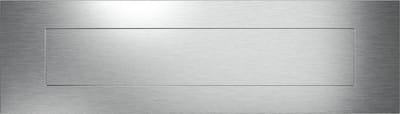 Briefplaat - RVS geborsteld - RVS - GPF - RVS Mat Geborsteld Rechthoekig 350x100x2,5mm Met Naar Binnen Verende Achterliggende Klep GPF9834.09