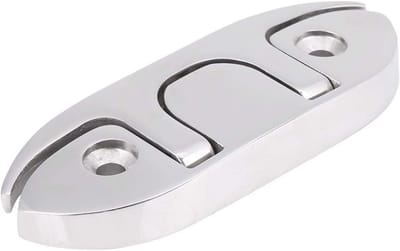 SnelShoppen - Vouwbare Lamp Boot Cleat Marine Boot Vouwbare Boot Cleat voor Marine Kajak Boot (12cm) - Staal, Duurzaam, Eenvoudige Installatie