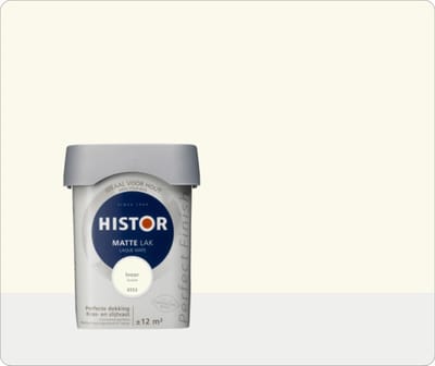 Histor Perfect Finish Lak Mat 0,75 liter - Ivoor