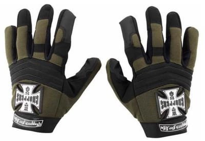 West Coast Choppers Pay Up Sucker Handschoenen Groen,Zwart S Man