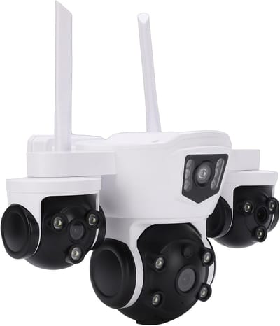 Drievoudige Camera - Outdoor Beveiliging - Objecten Bewaken - Menselijke Detectie - 29x16x20cm