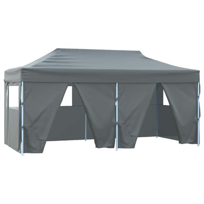vidaXL - Partytent - 291 - x - 580 - x - 315 - cm - Antraciet - Oxford - Stof